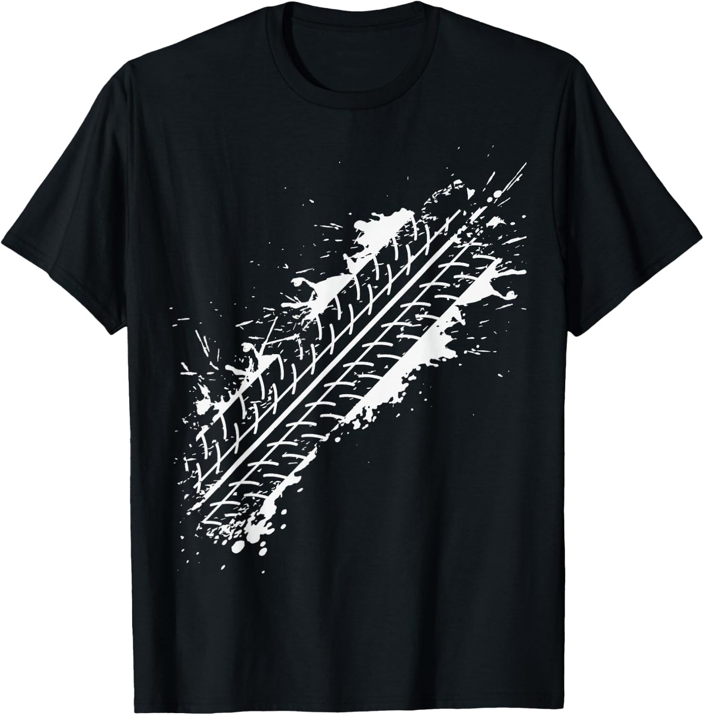 No problem, I'm Fine Only Tire Tracks On My Body T-Shirt - T-Shirt | Black