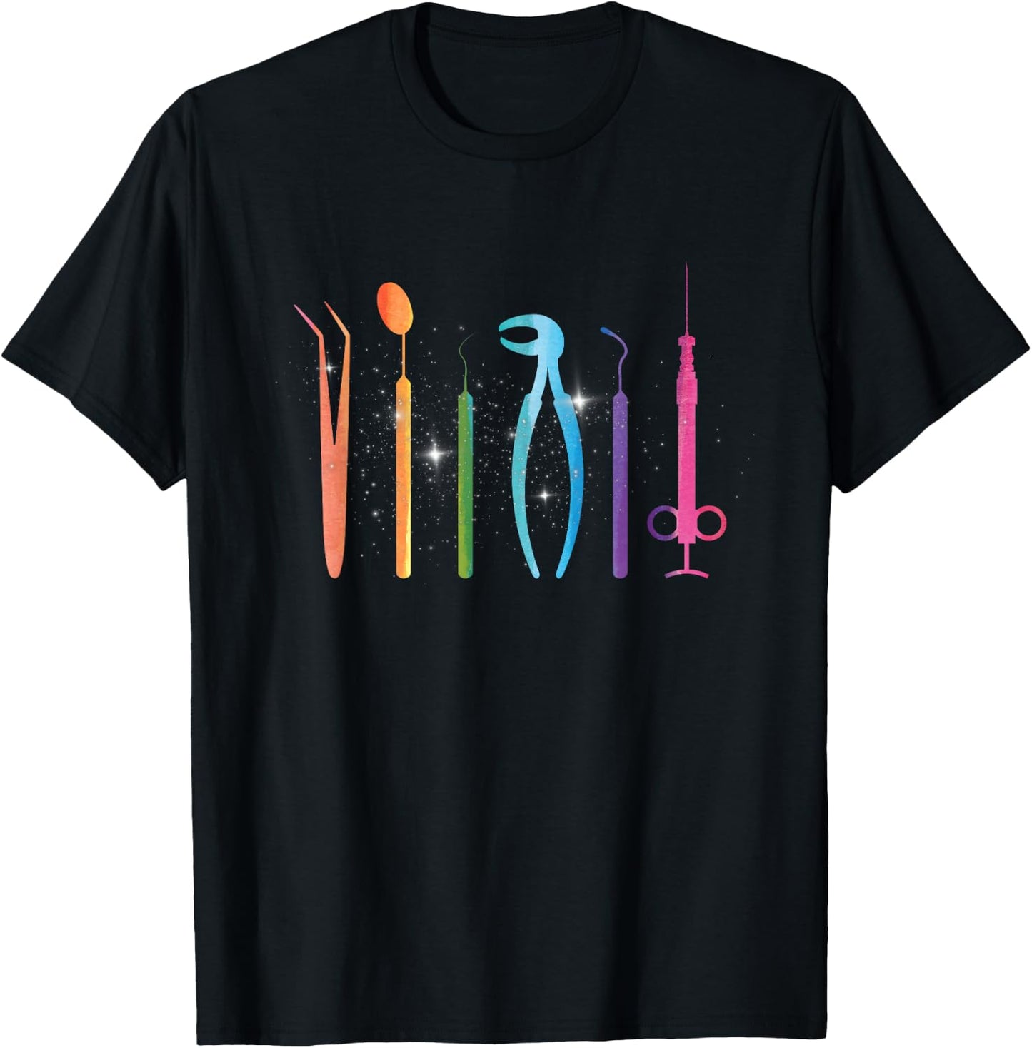 Dentist Accessories Doctor Dental Assistant Dental Dentist Tooth T-Shirt - T-Shirt | Black