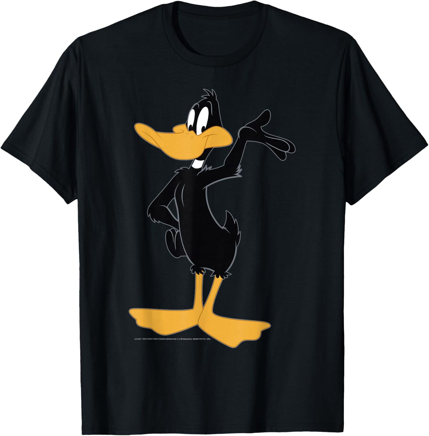 Looney Tunes Daffy Duck Simple Portrait T-Shirt - T-Shirt | Black