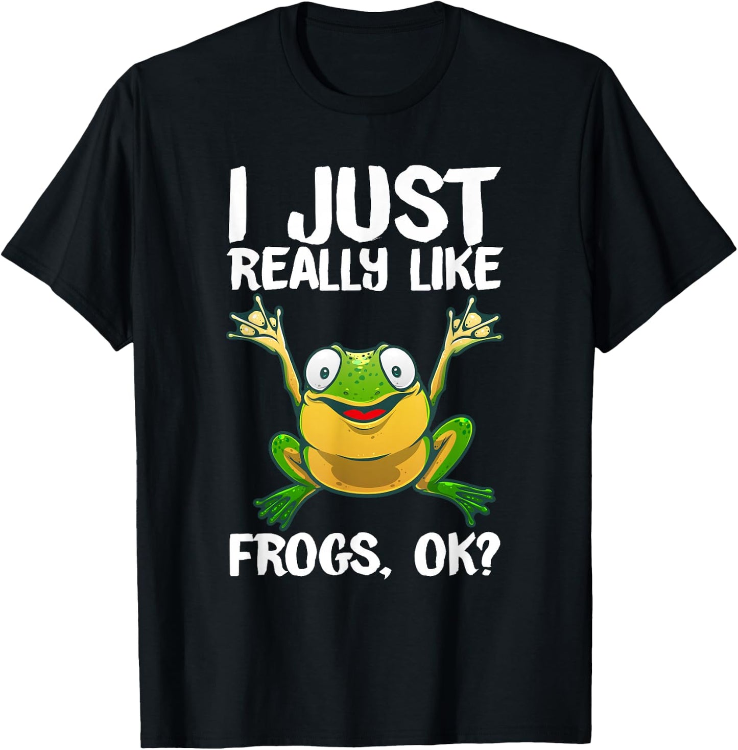 Funny Frog Gift Kids Men Women Cool Tadpole Frog Lover Small T-Shirt - T-Shirt | Black