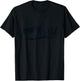 Disney Frozen 2 Characters Anna Elsa Silhouette T-Shirt - T-Shirt | Black