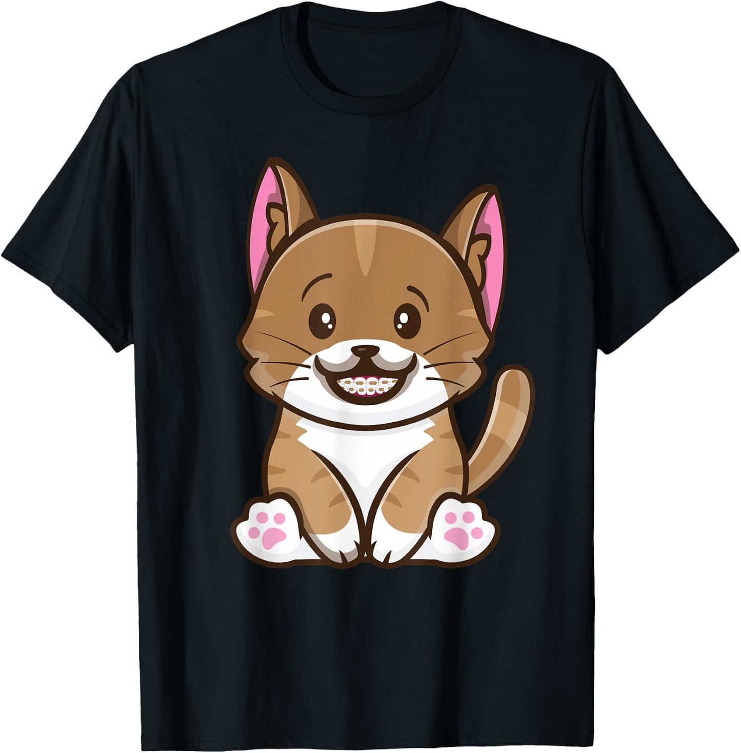 Orthodontist Animal Braces Boys Girls Kids Getting Braces T-Shirt - T-Shirt | Black