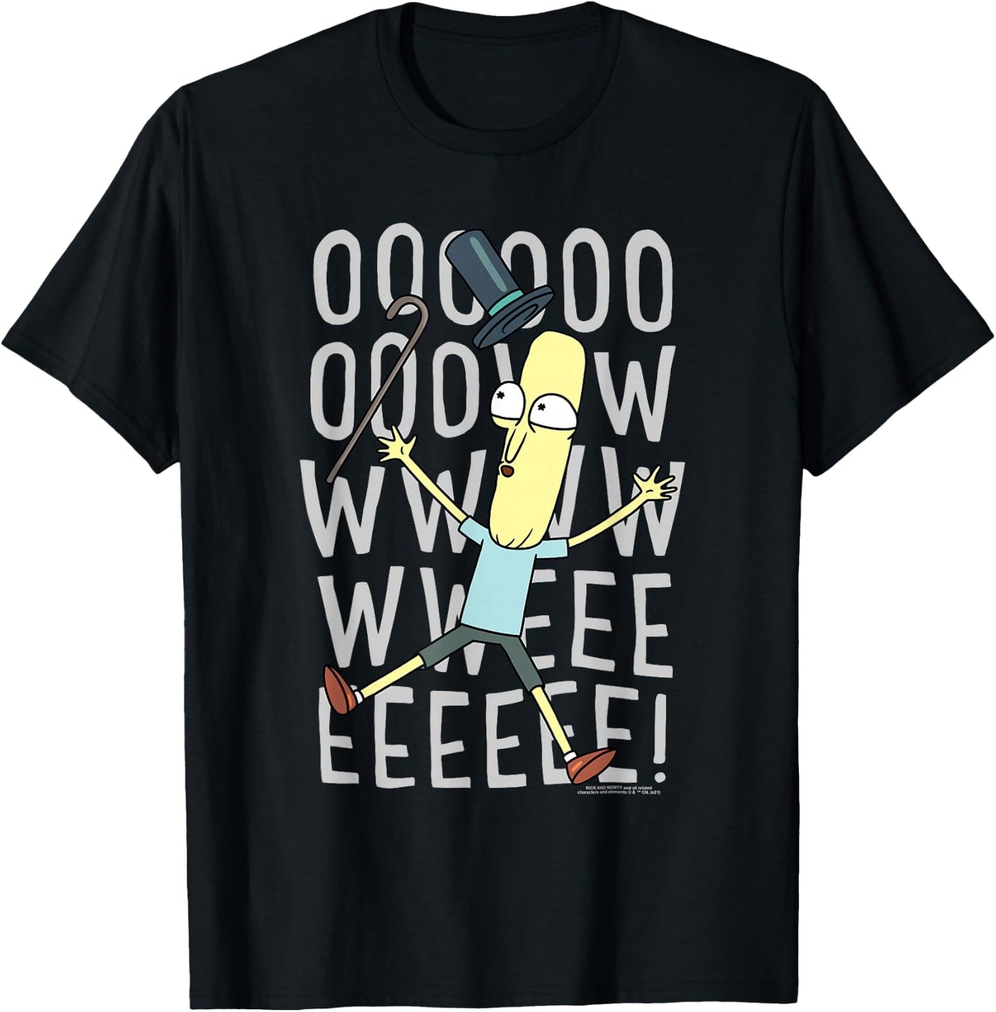 Rick and Morty Oowweeeee T-Shirt - T-Shirt | Black