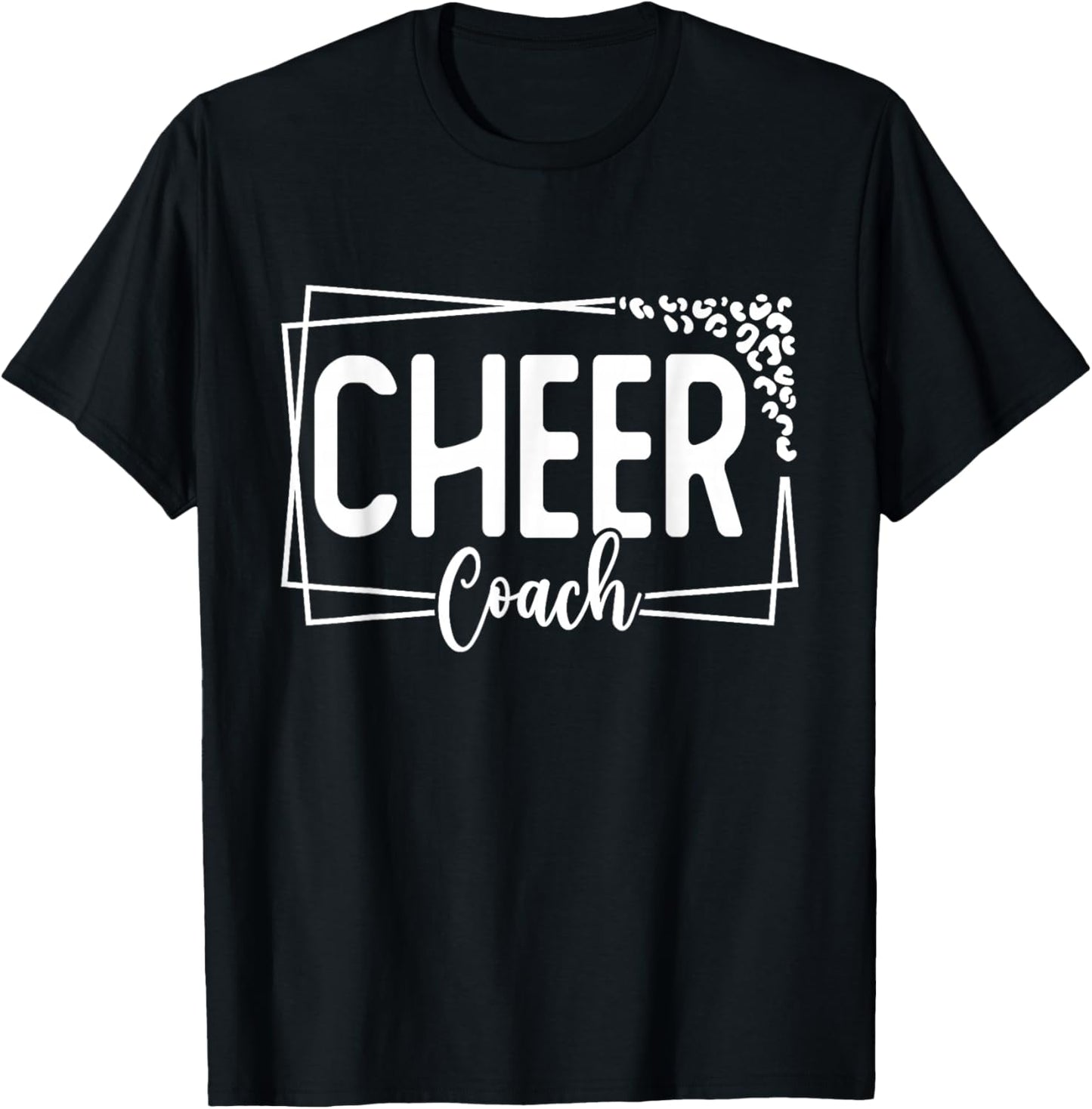 Cheer Coach Funny Design Cute Cheer Coach Cool Coaching T-Shirt - T-Shirt | Black