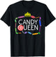 Funny Candy Queen Gift Lollipop Lover Sweet Tooth Women T-Shirt - T-Shirt | Black