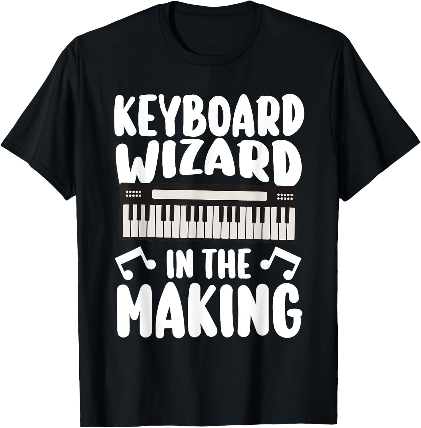 Piano Keyboarder Keyboardist Keyboard T-Shirt - T-Shirt | Black