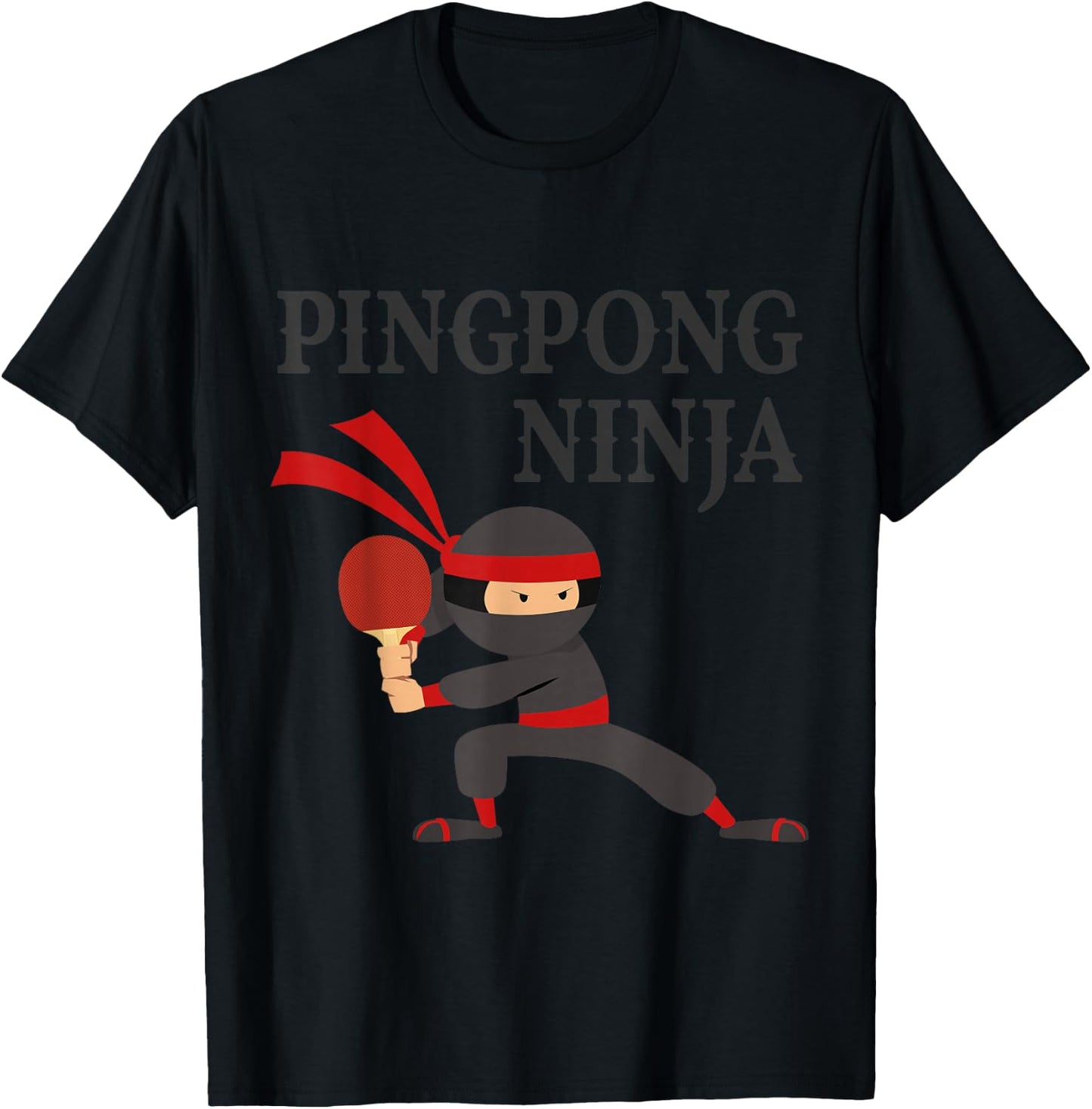 Ping Pong Ninja Funny table tennis Boys Gift T-Shirt - T-Shirt | Black