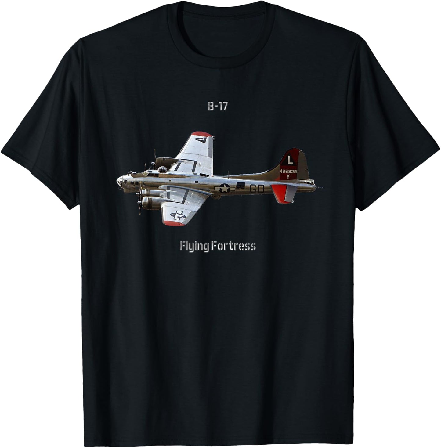 B-17 classic aircraft T-Shirt - T-Shirt | Black