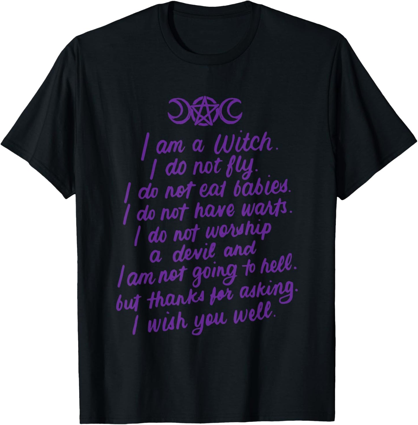 I Am A Witch Pagan Witch Wicca Wiccan Gifts T-Shirt - T-Shirt | Black