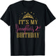It's My Daughter's 2nd Birthday Girls Party Family Matching T-Shirt - T-Shirt | Black