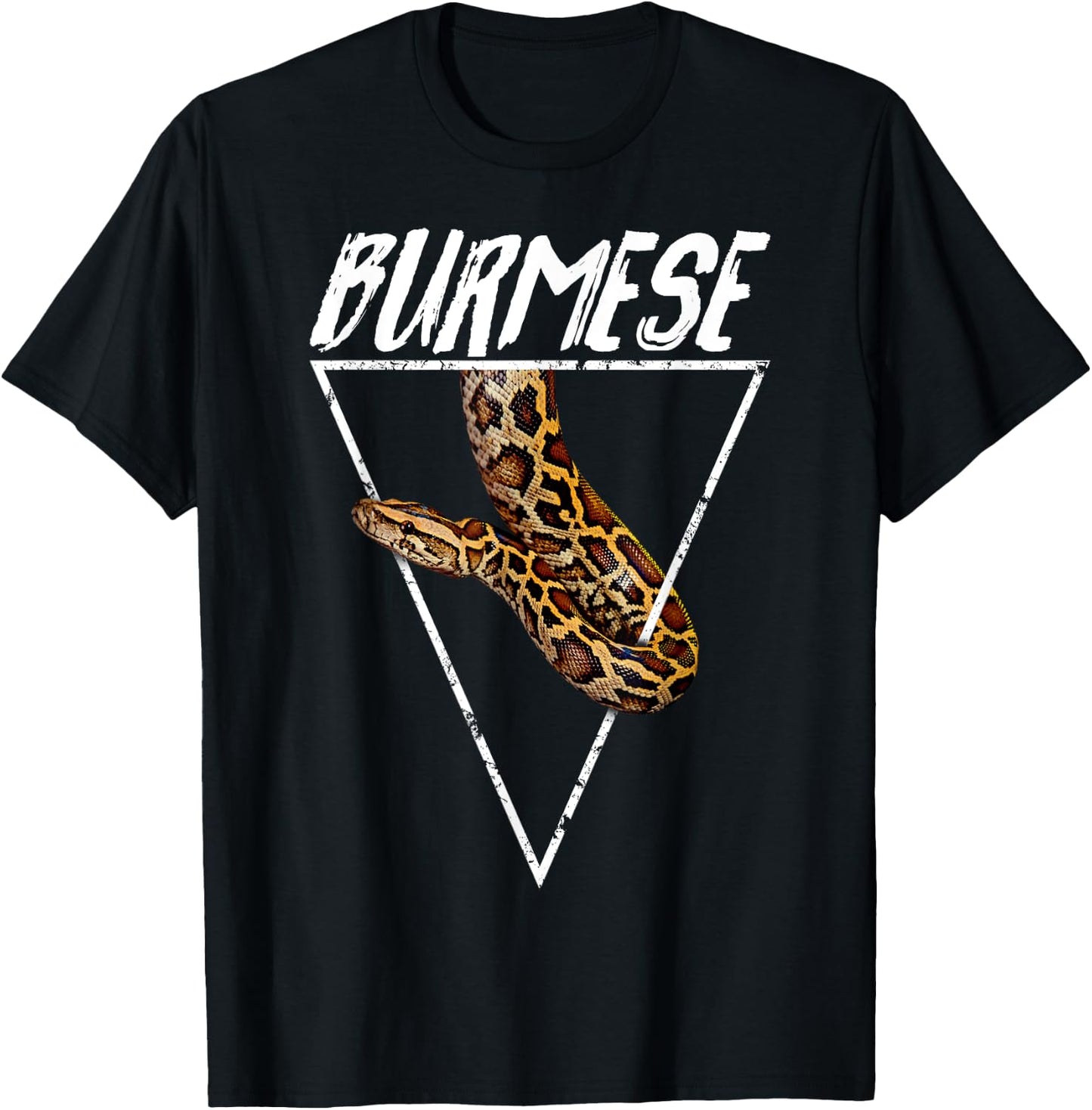 Burmese Python Owner Geometric T-Shirt - T-Shirt | Black