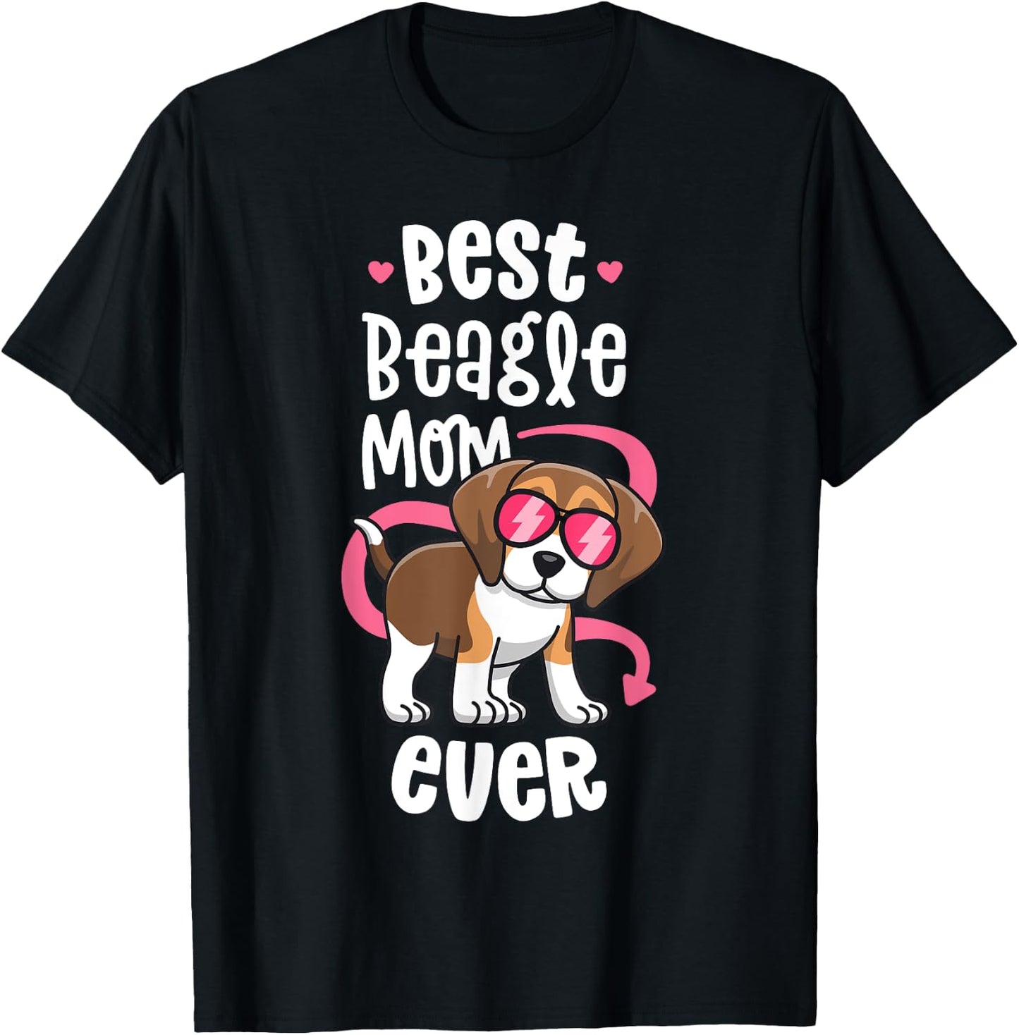 Best Beagle Mom Shirts Women Love My Beagle Lover Gifts T-Shirt - T-Shirt | Black