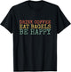 Bagels and Coffee for Bagel Lovers T-Shirt - T-Shirt | Black