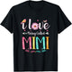I Love Being Called Mimi Daisy Flower for Grandma T-Shirt - T-Shirt | Black