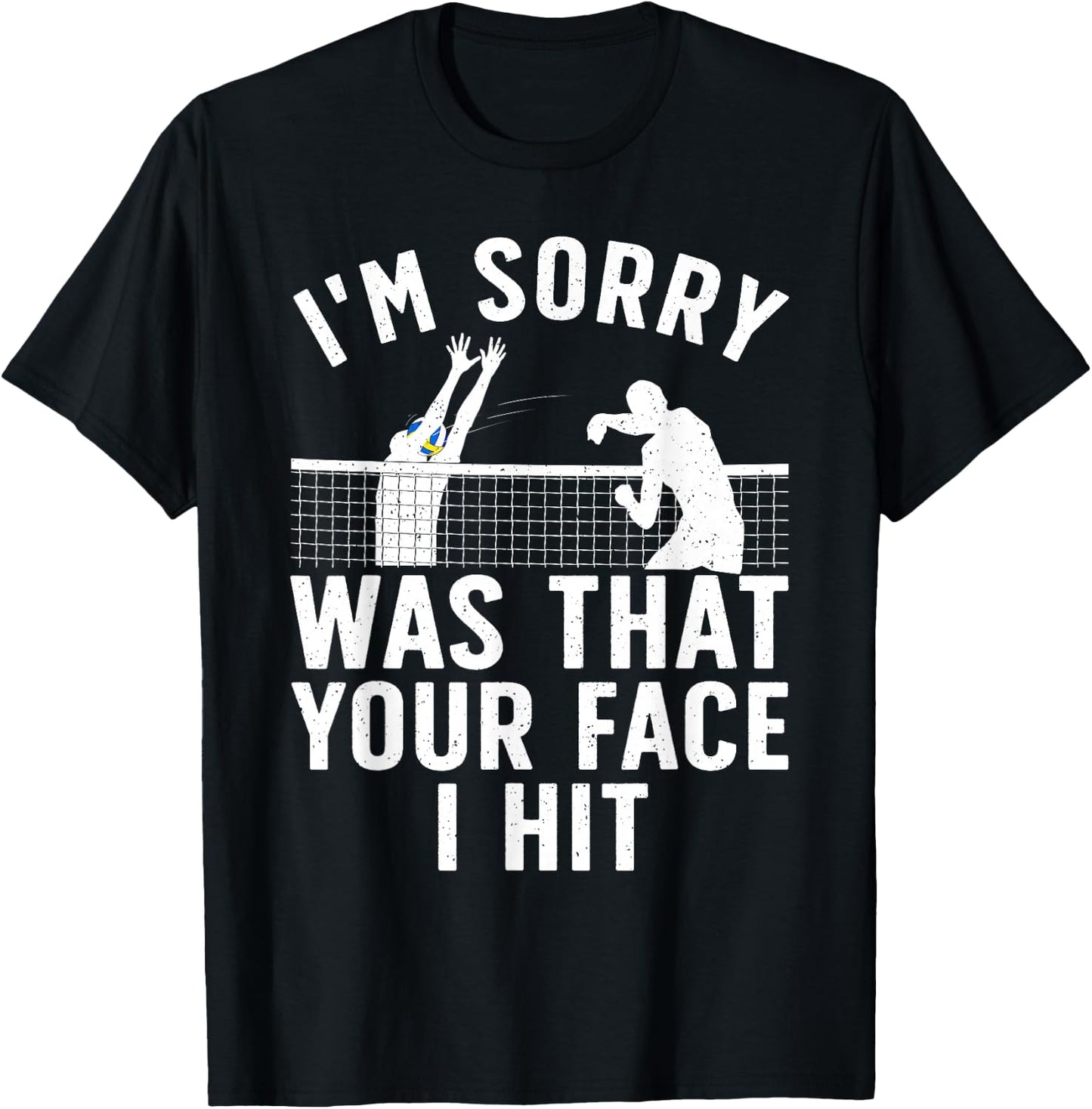 Funny Volleyball Art Women Sport Volleyball Player T-Shirt - T-Shirt | Black