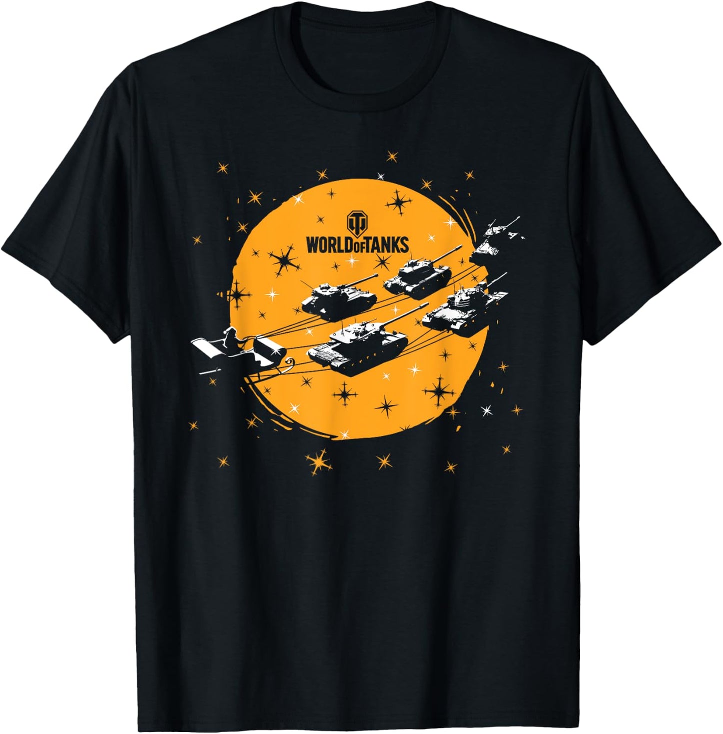 World of Tanks Santa & Tankdeer T-Shirt - T-Shirt | Black