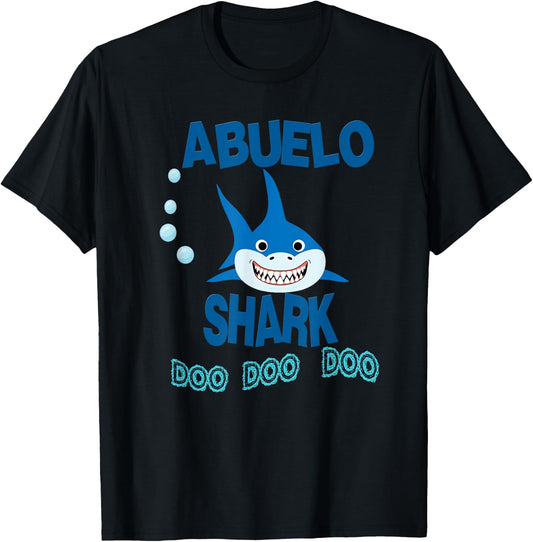 Abuelo Shark Gift Grandpa - Camisa de Regalo Abuelo T-Shirt - T-Shirt | Black