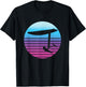 Efoil Electric Hydrofoil Retro Sunset Surf T-Shirt - T-Shirt | Black