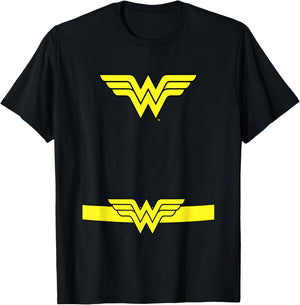 DC Comics Wonder Woman Classic Halloween Hero Costume T-Shirt - T-Shirt | Black
