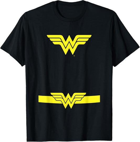DC Comics Wonder Woman Classic Halloween Hero Costume T-Shirt - T-Shirt | Black
