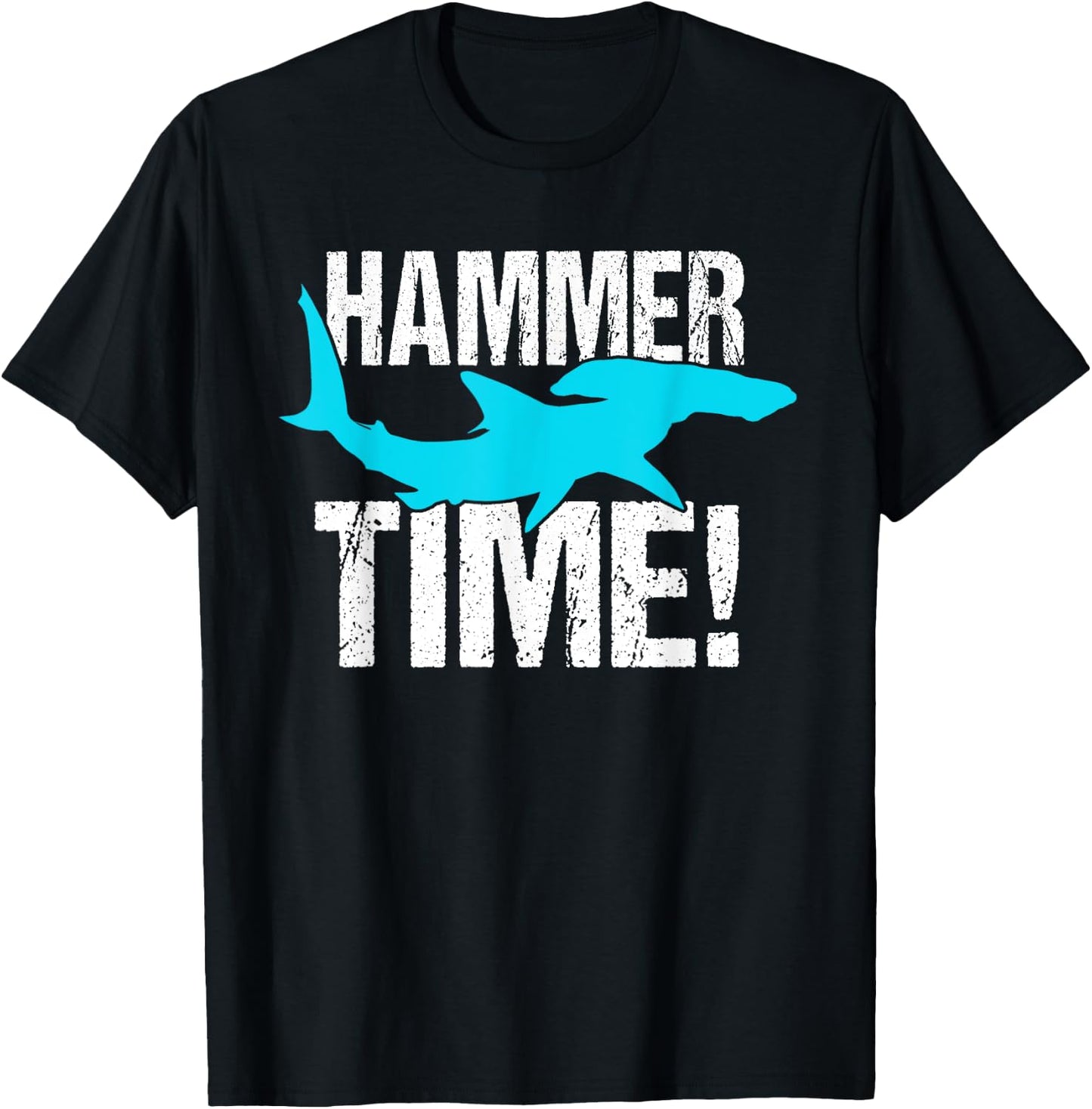 Funny hammer shark Gift divers T-Shirt - T-Shirt | Black