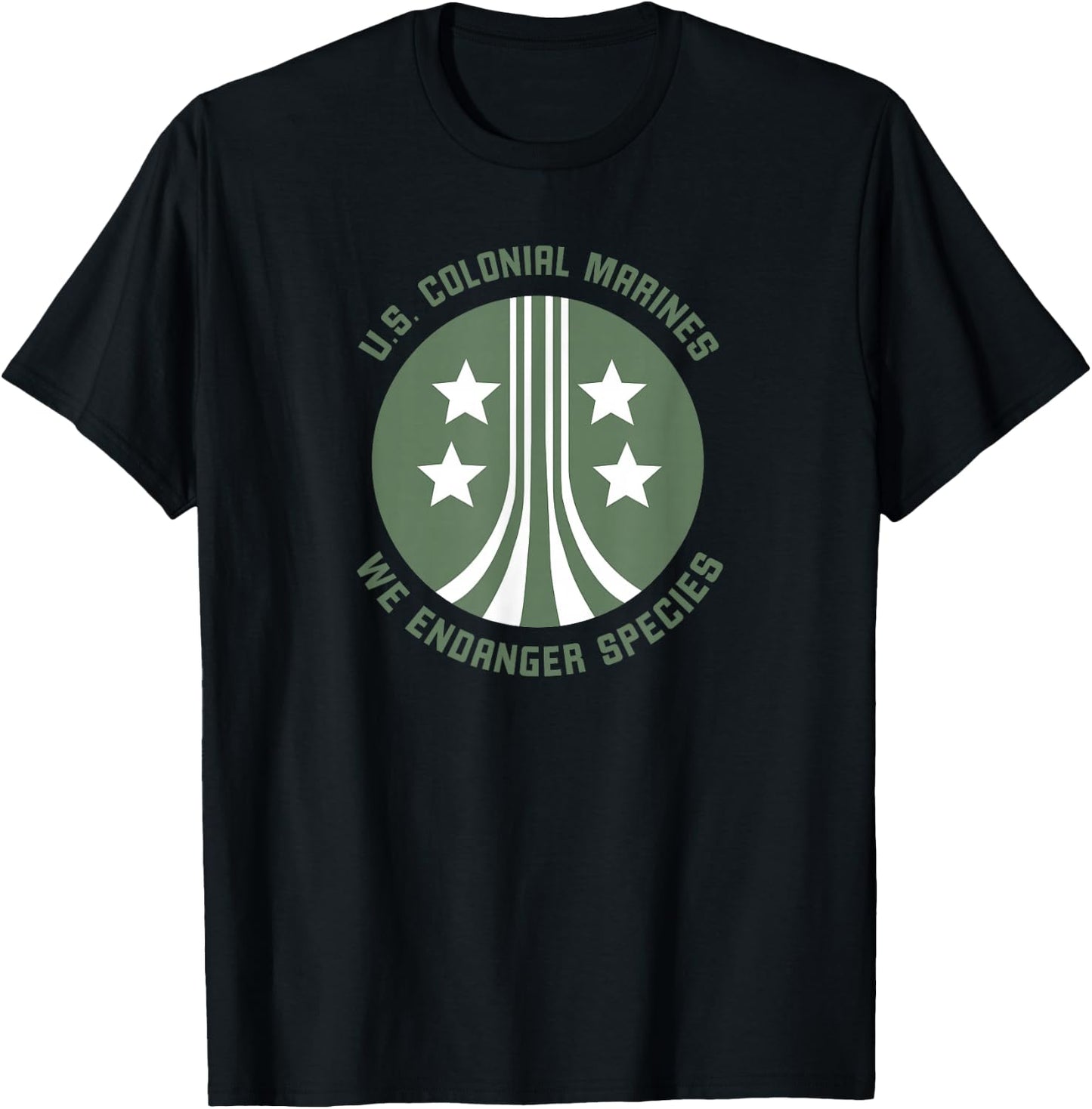 Aliens U.S. Colonial Marines We Endanger Species T-Shirt - T-Shirt | Black