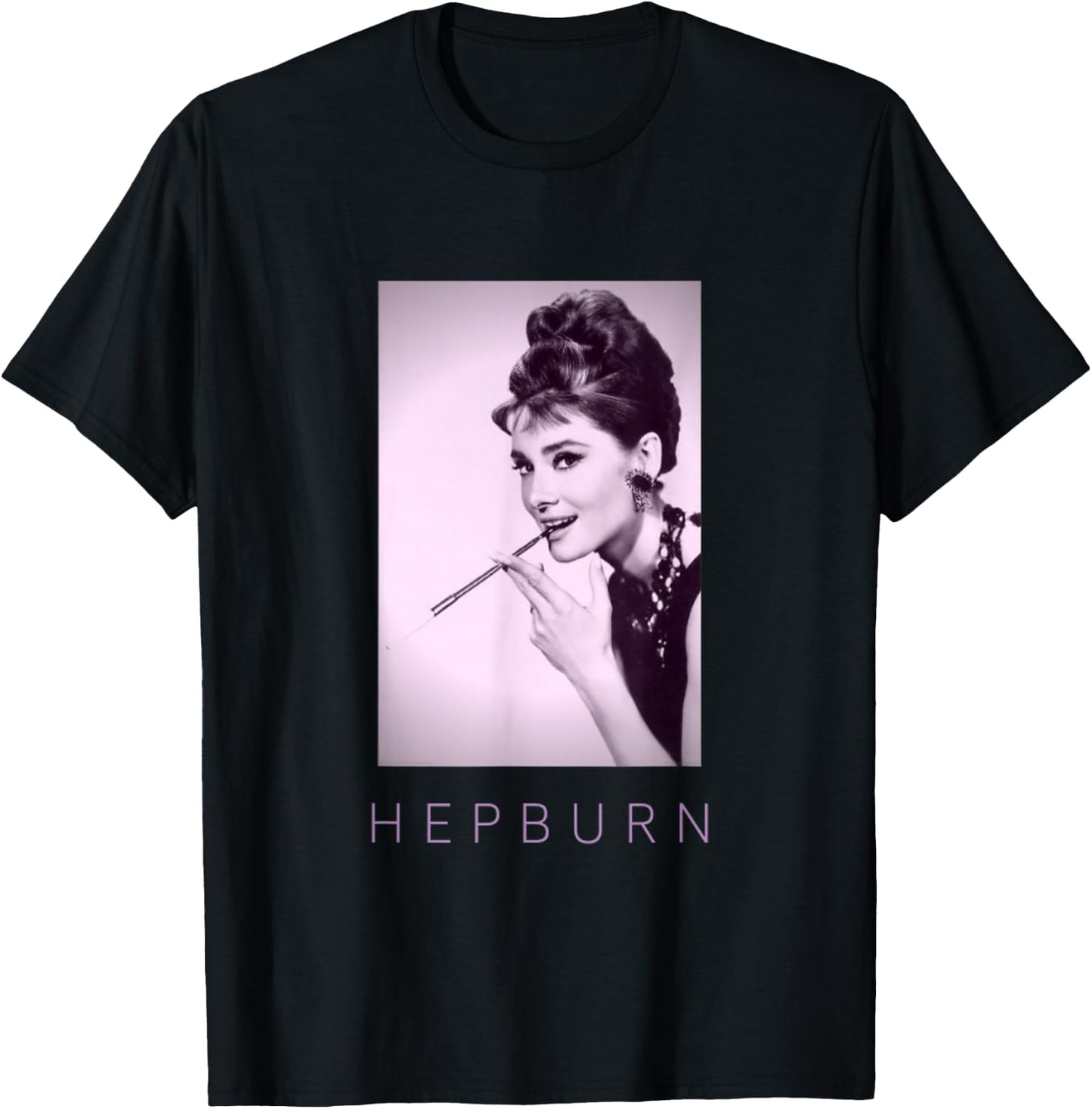 Beautiful Hepburn for Classic Movie Fans Women T-Shirt - T-Shirt | Black