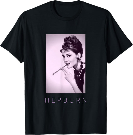 Beautiful Hepburn for Classic Movie Fans Women T-Shirt - T-Shirt | Black
