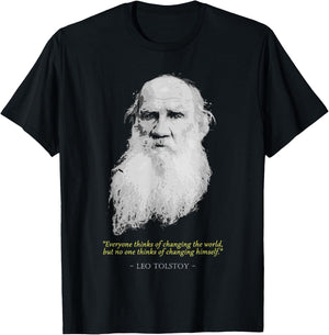 Leo Tolstoy Quote T-Shirt - T-Shirt | Black