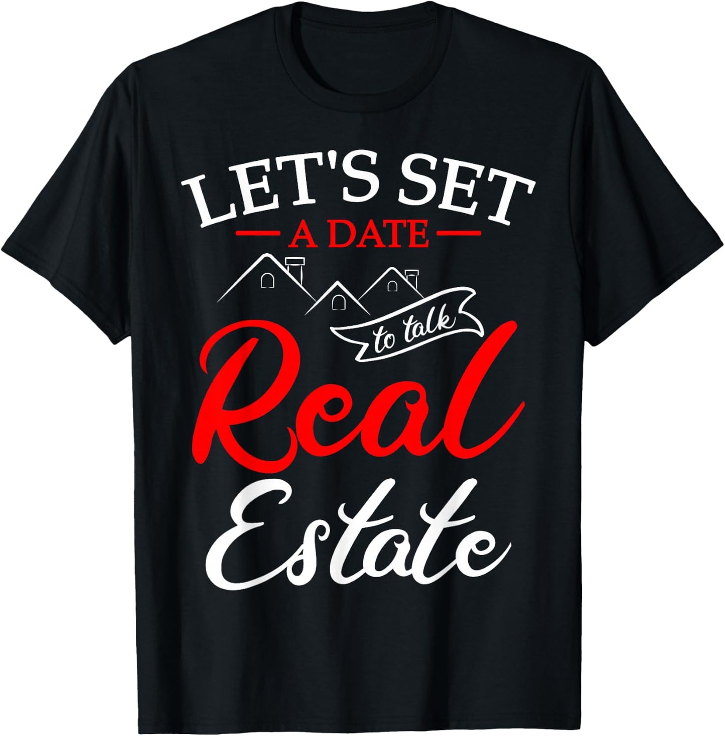 Real Estate Agent Coffee Lover Broker Property T-Shirt - T-Shirt | Black