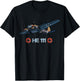 World War 2 German Bomber Heinkel HE 111 memorabilia T-Shirt - T-Shirt | Black