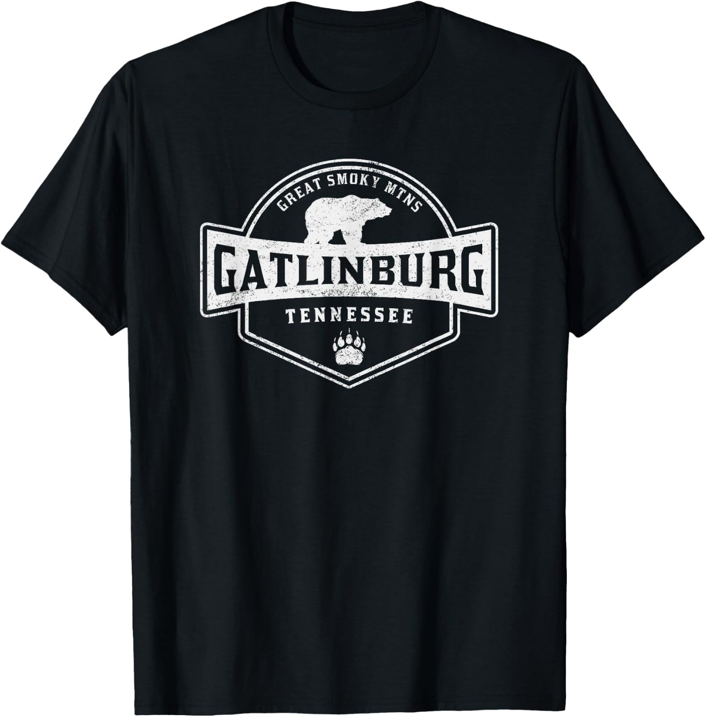 Gatlinburg Tennessee Great Smoky Mountains Black Bear T-Shirt - T-Shirt | Black