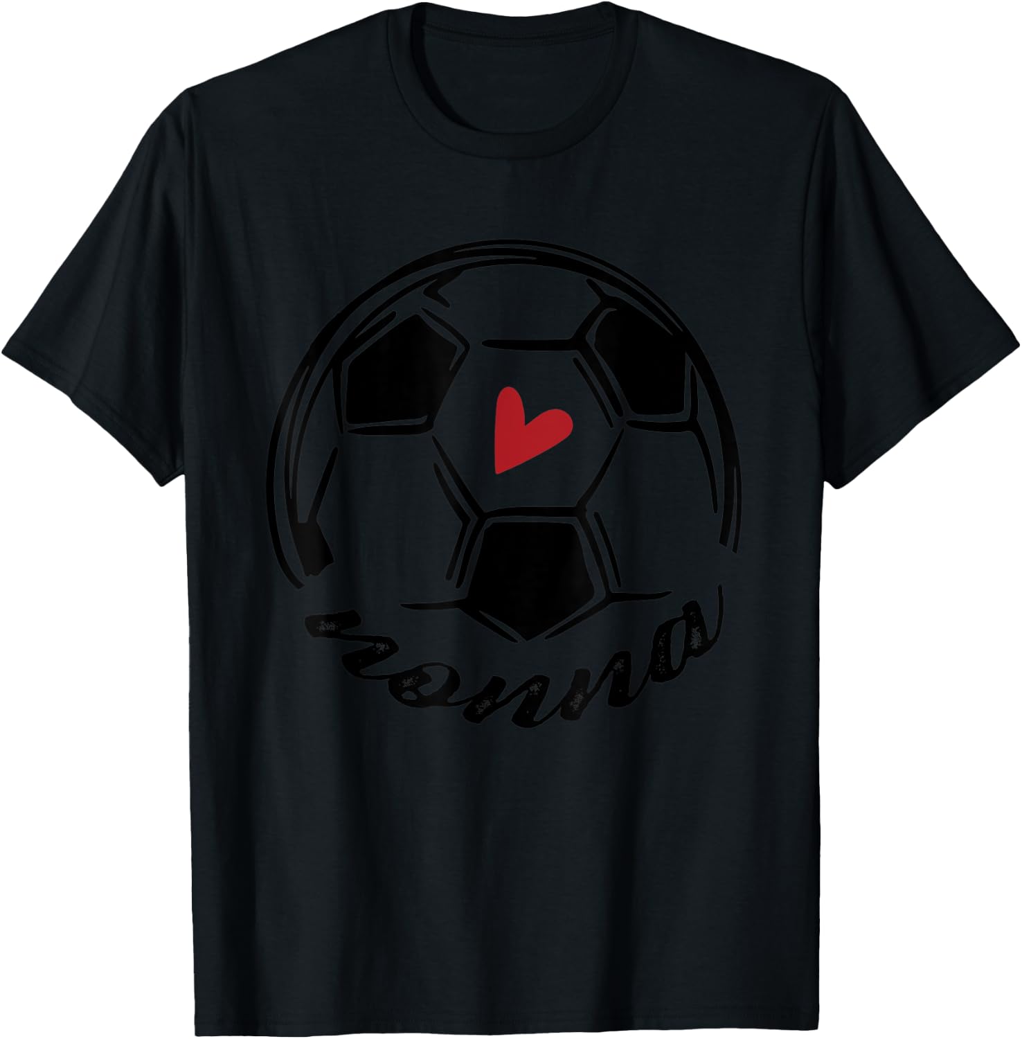 Soccer Nonna Funny Soccer Mothers Day T-Shirt - T-Shirt | Black