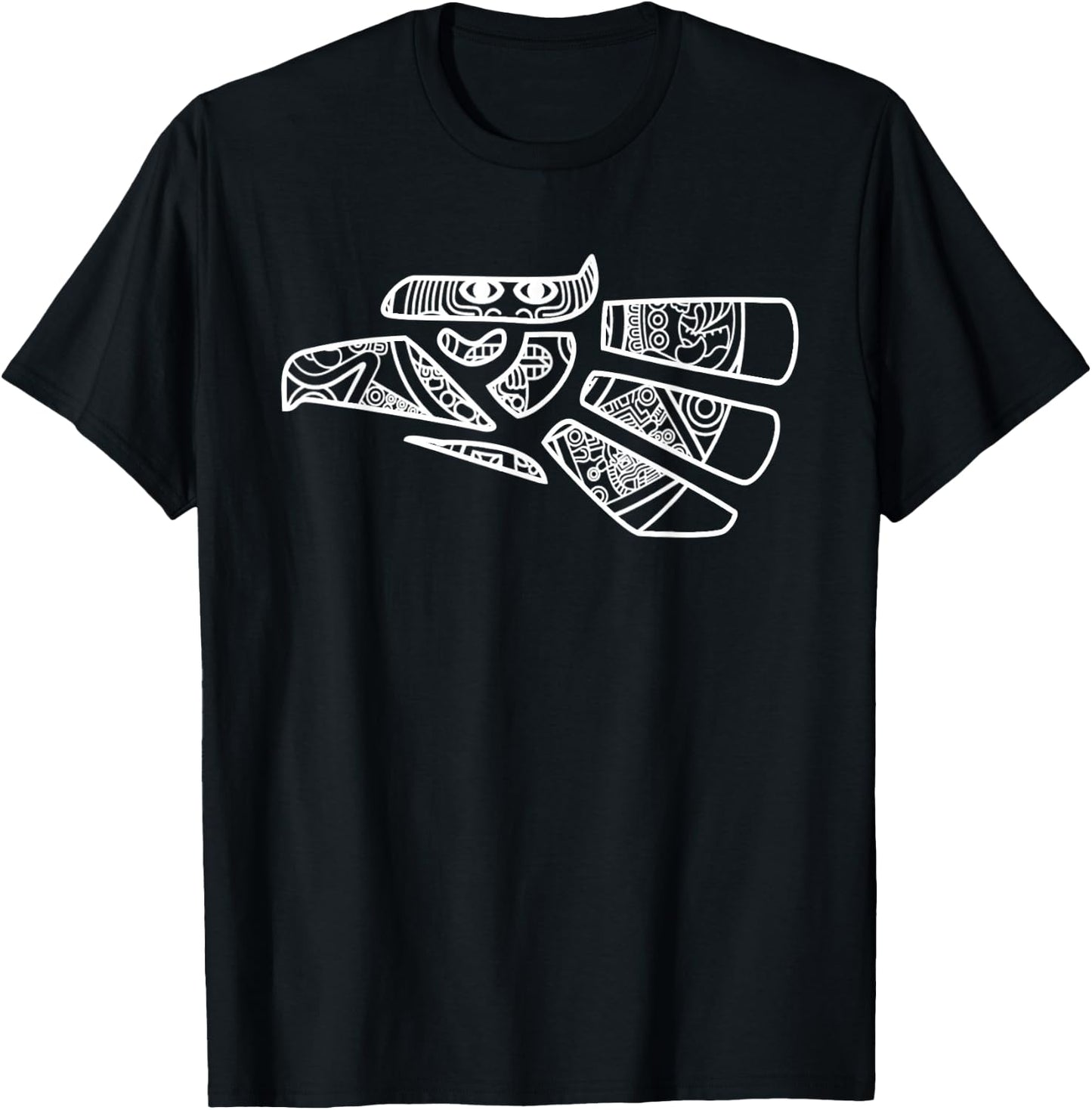 Hecho En Mexico Aztec Calendar Mexican Eagle T-Shirt - T-Shirt | Black