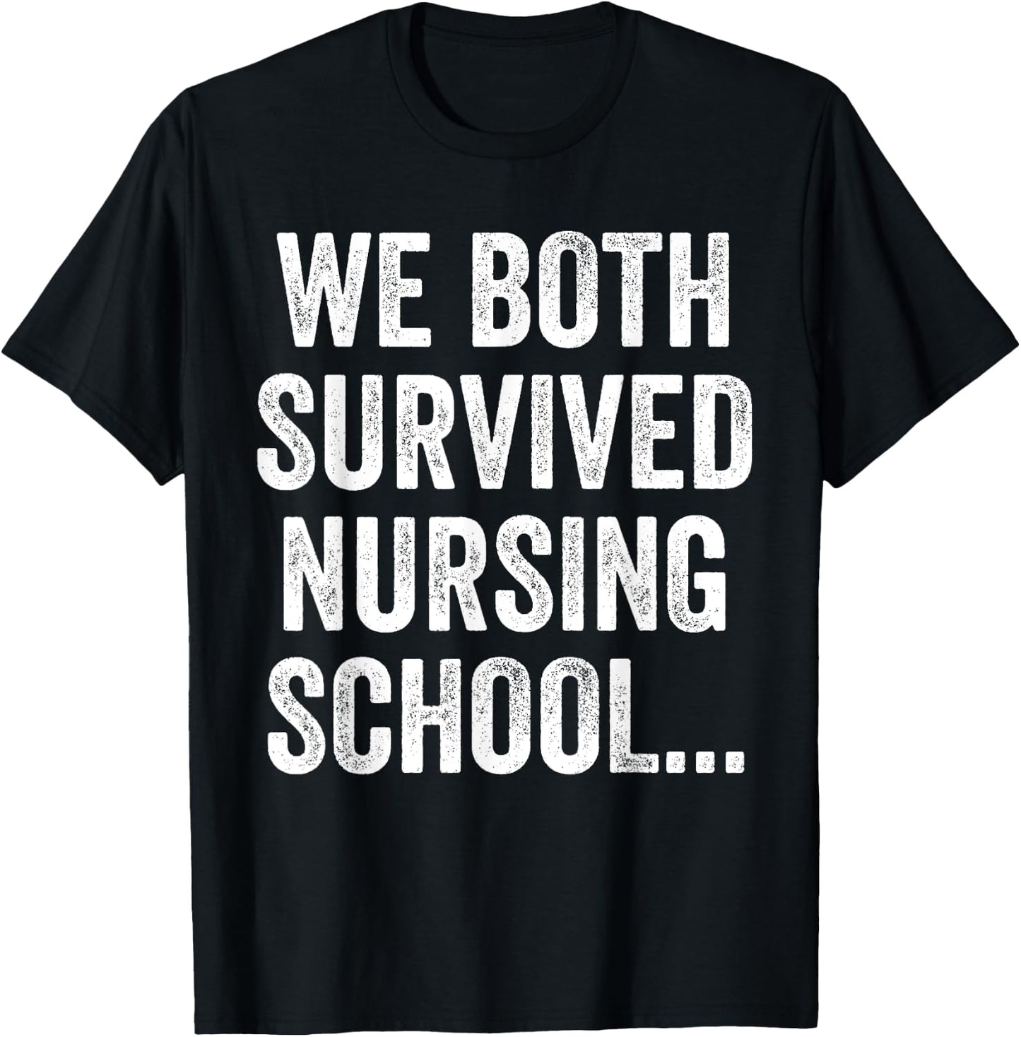 Funny Boyfriend Husband Nursing Student Nurse School Couple T-Shirt - T-Shirt | Black