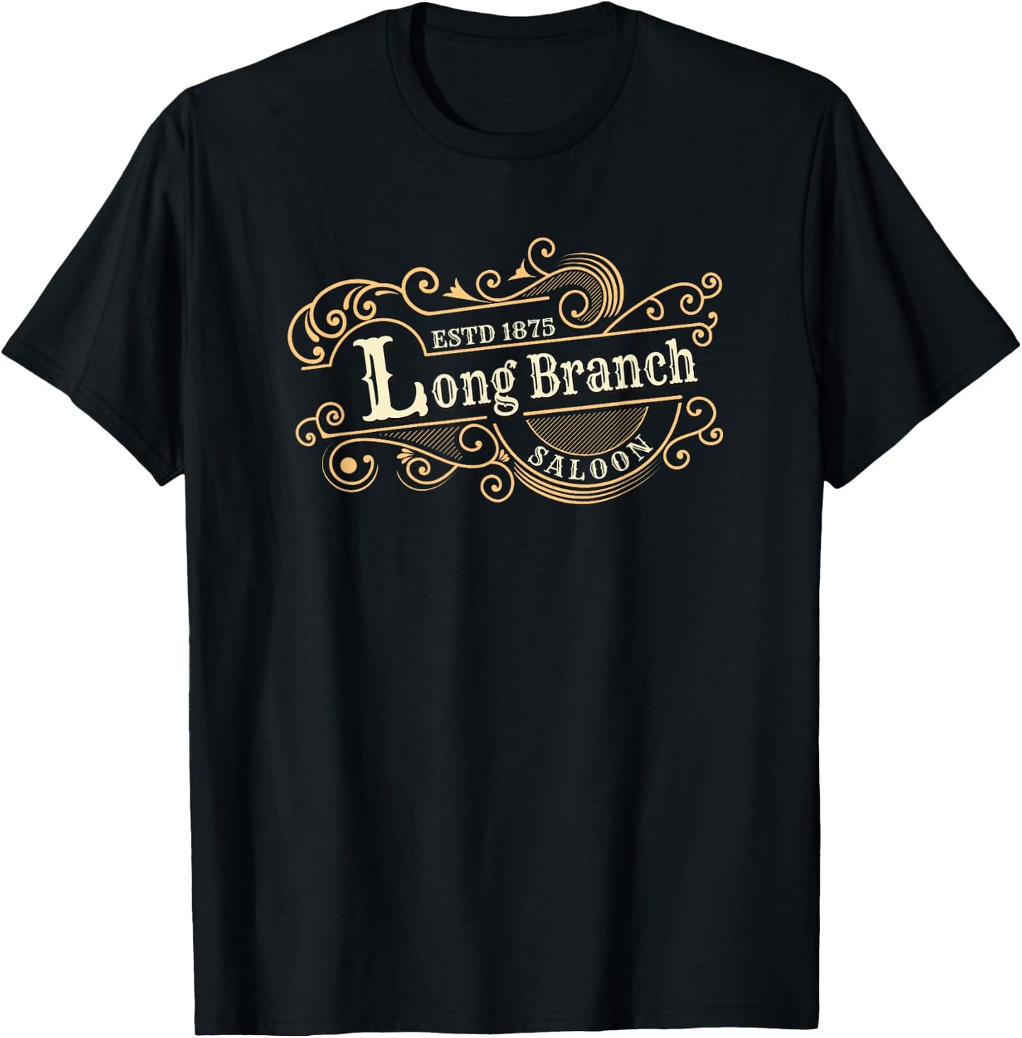 Gunsmoke | Long Branch Saloon Classic TV Western T-Shirt - T-Shirt | Black