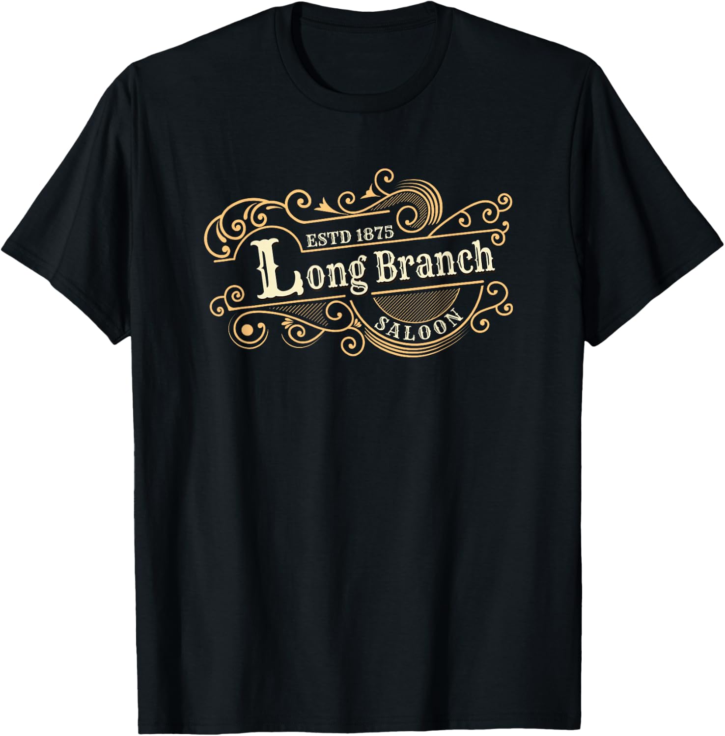 Gunsmoke | Long Branch Saloon Classic TV Western T-Shirt - T-Shirt | Black