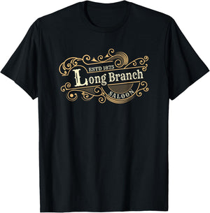 Gunsmoke | Long Branch Saloon Classic TV Western T-Shirt - T-Shirt | Black