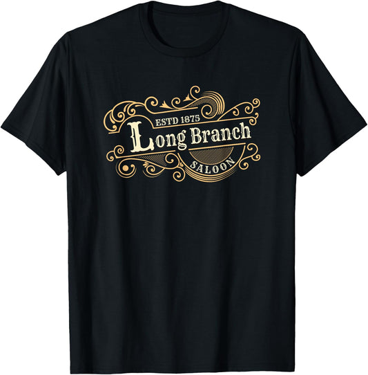 Gunsmoke | Long Branch Saloon Classic TV Western T-Shirt - T-Shirt | Black