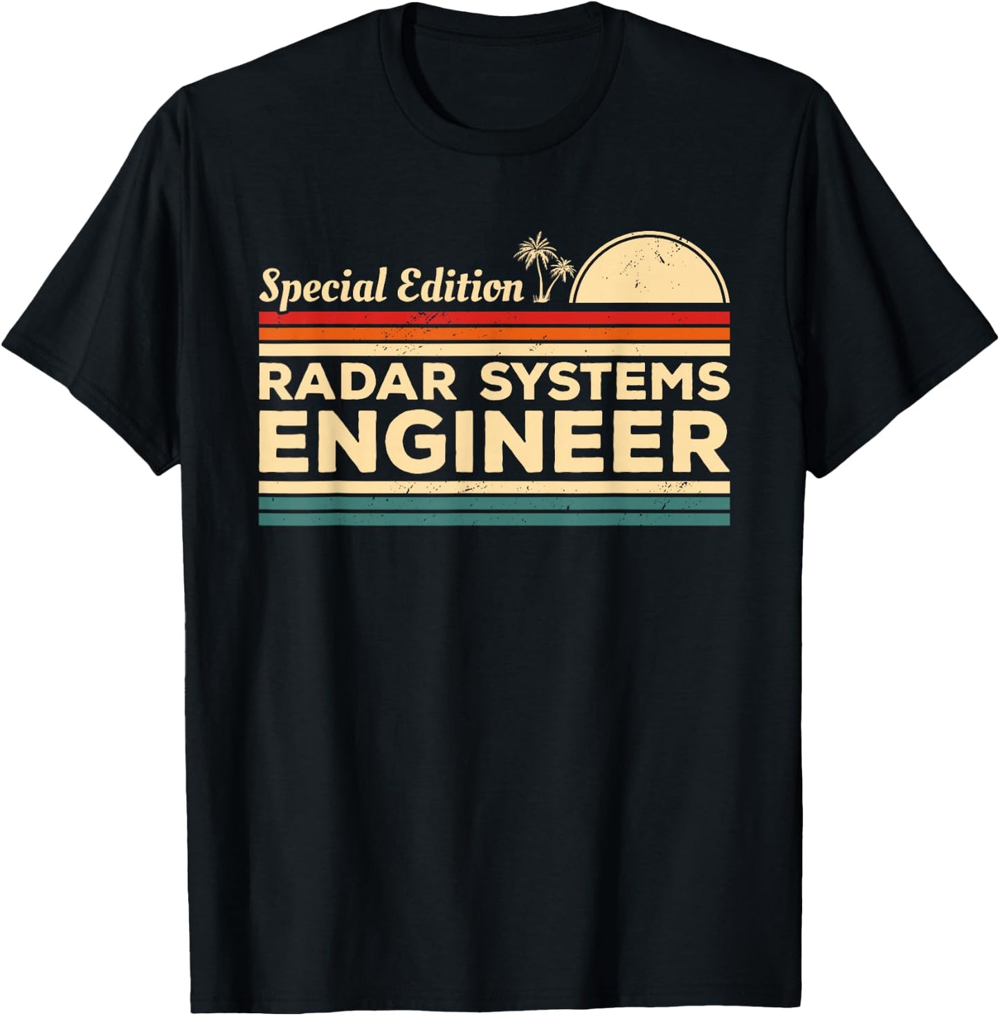 Vintage Radar Systems Engineer T-Shirt - T-Shirt | Black