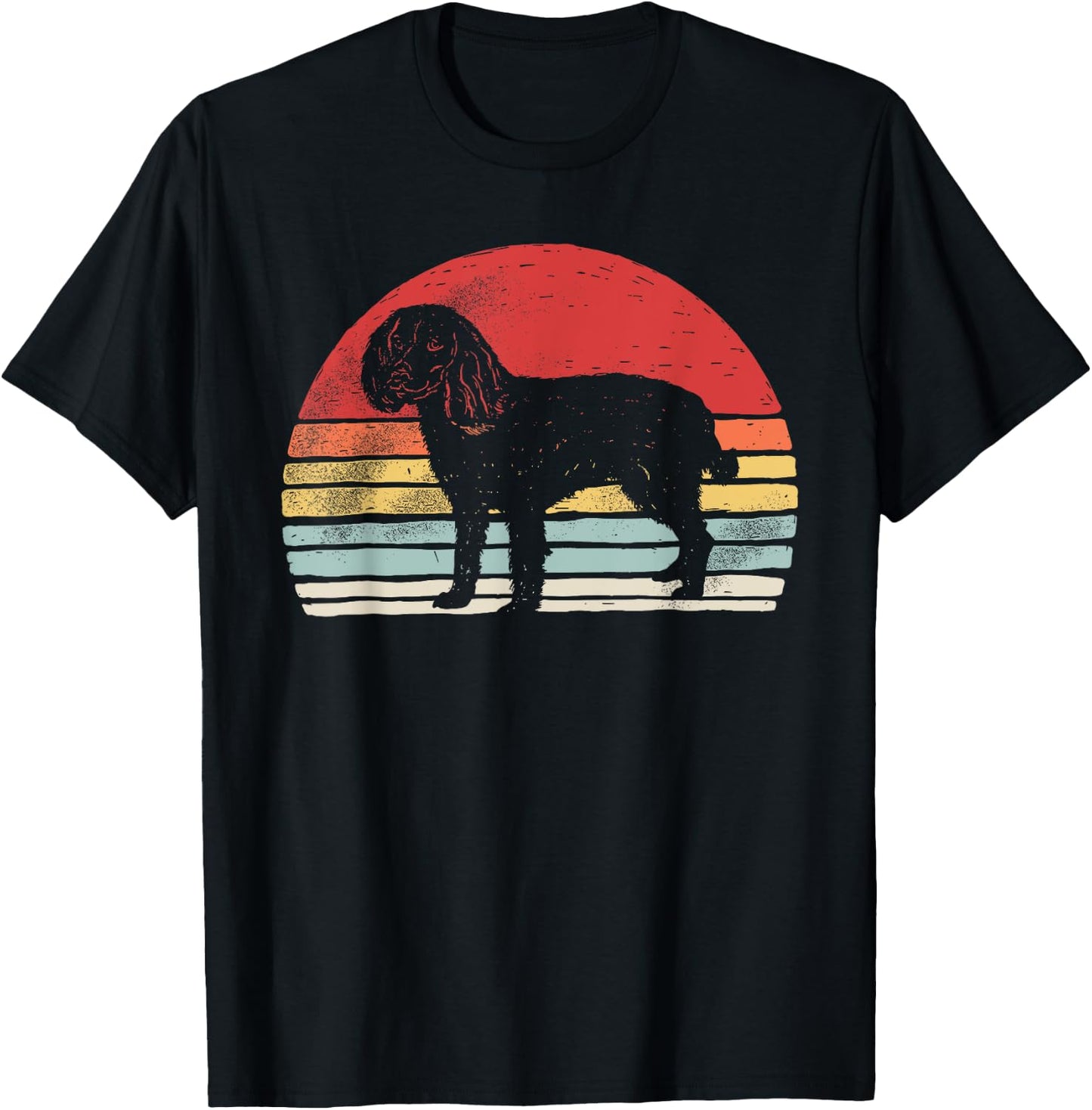 Vintage Retro Boykin Spaniel Dog Breed T-Shirt - T-Shirt | Black
