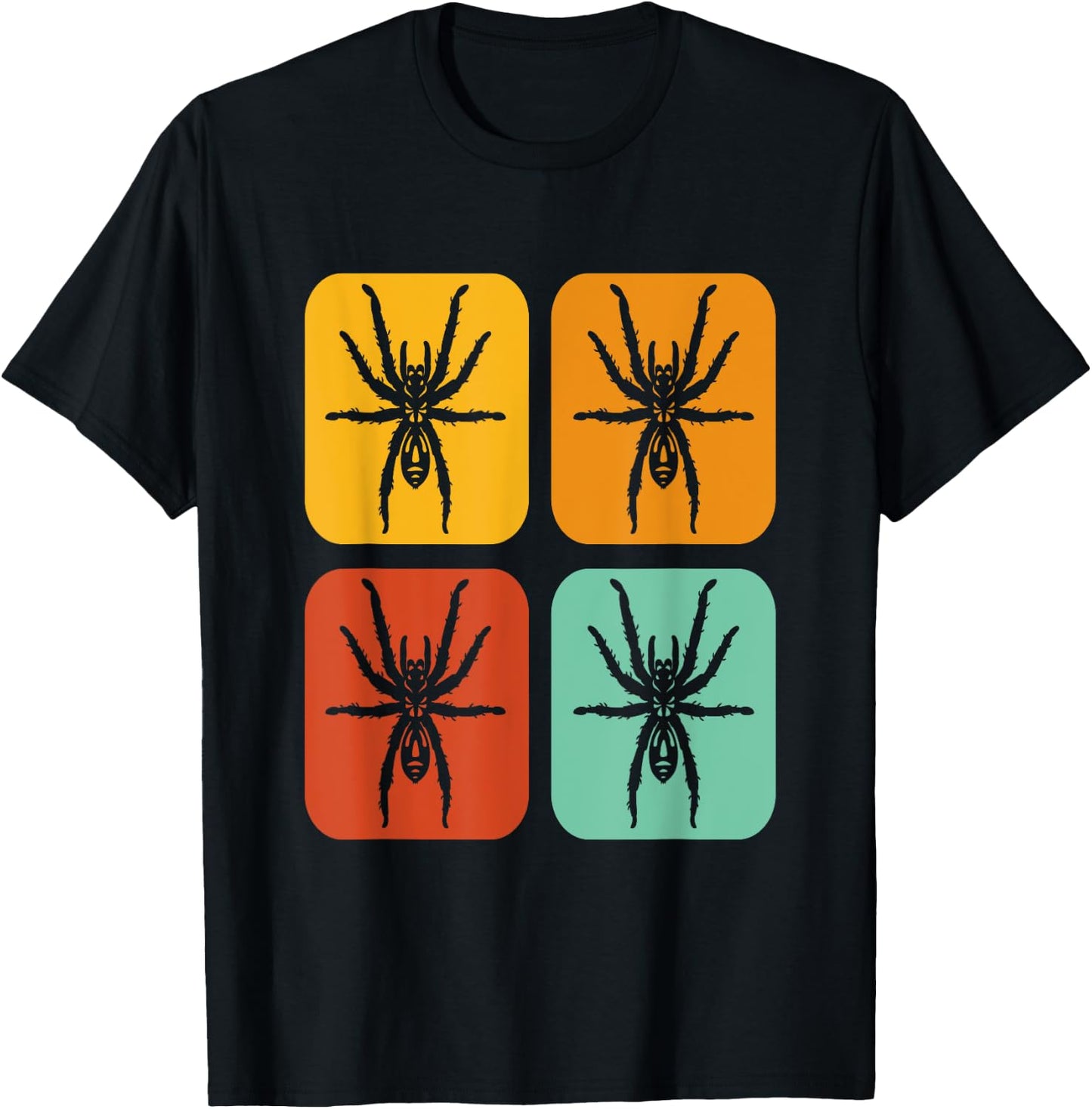 Theraphosidae Arachnid Poecilotheria Vintage Tarantula T-Shirt - T-Shirt | Black