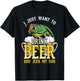 Fishing I Just Want To Drink Beer and Jerk my Rod T-Shirt - T-Shirt | Black