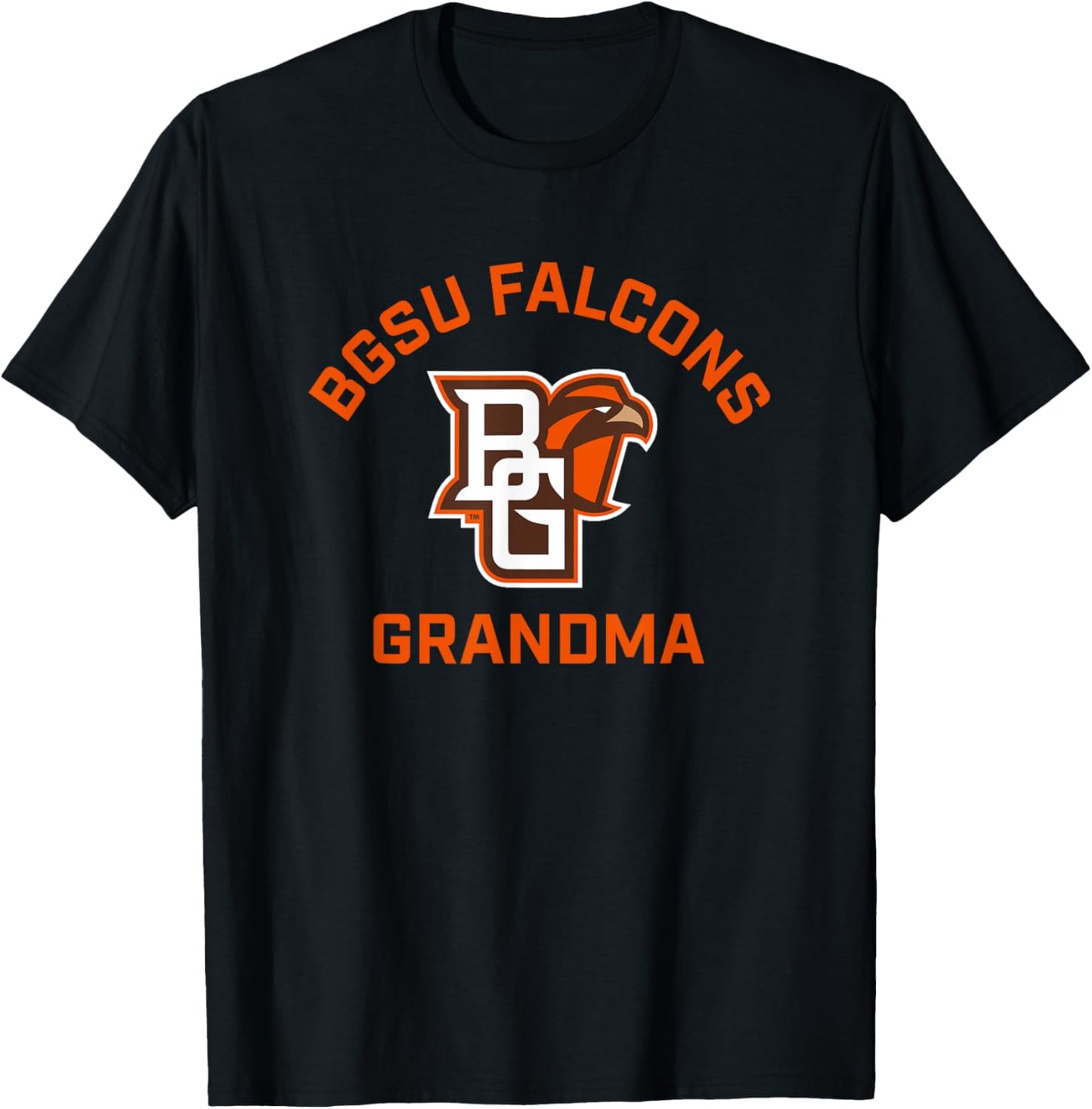 Bowling Green BGSU Falcons Arched Grandma T-Shirt - T-Shirt | Black