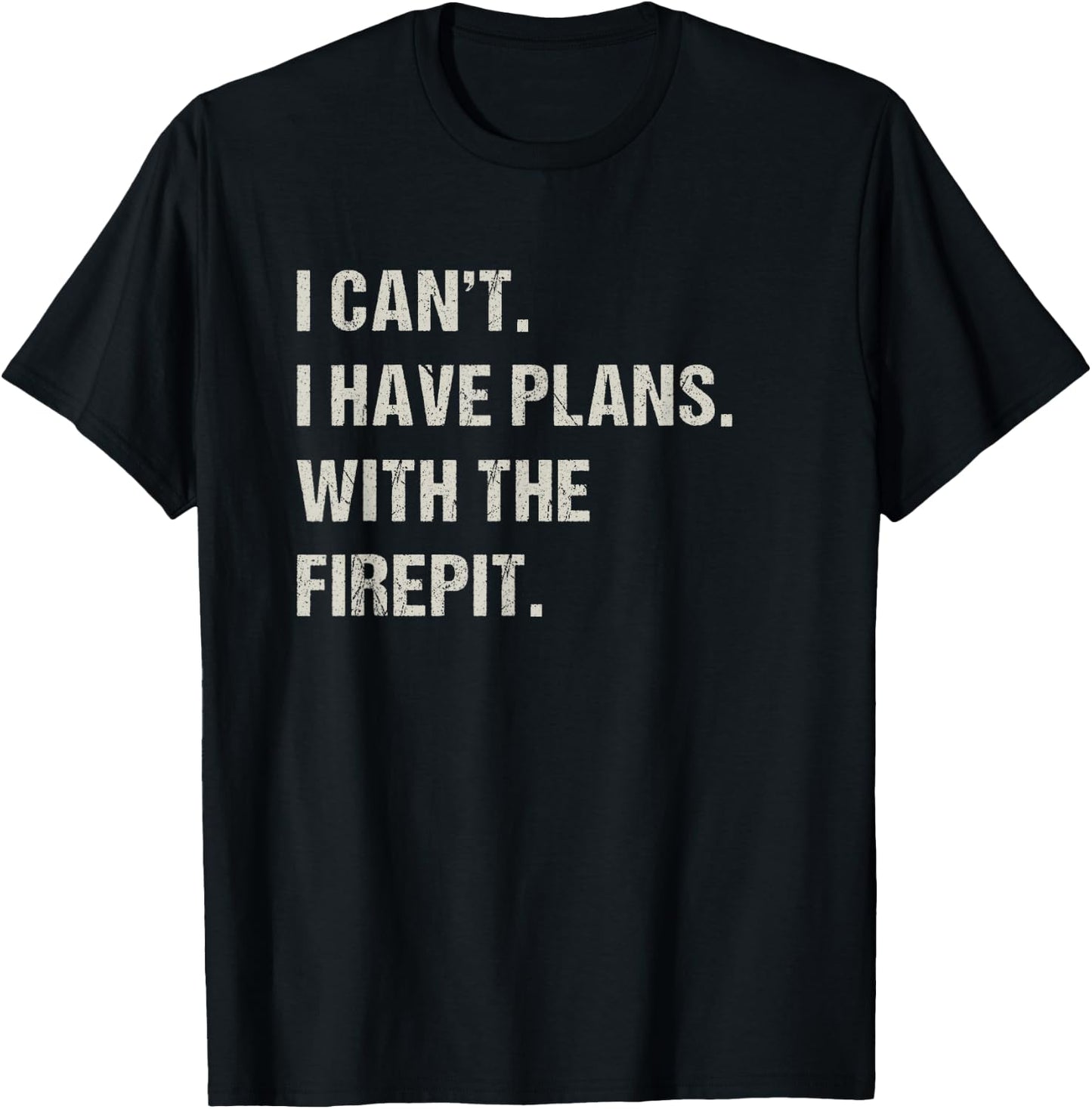 With The Firepit Fireplace Hobby Funny Camping Pastime Camp T-Shirt - T-Shirt | Black