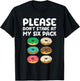Please Don't Stare At My Six Pack Donuts Abs Funny Workout T-Shirt - T-Shirt | Black