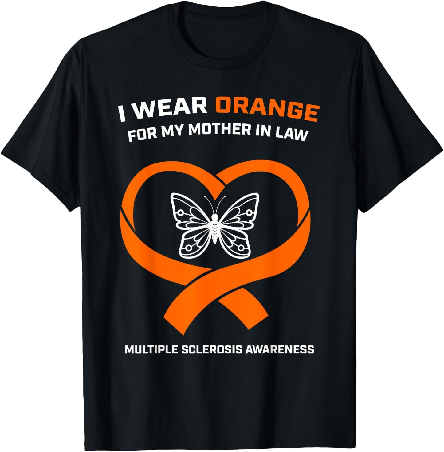 MS Gifts Apparel Mother In Law Multiple Sclerosis Awareness T-Shirt - T-Shirt | Black