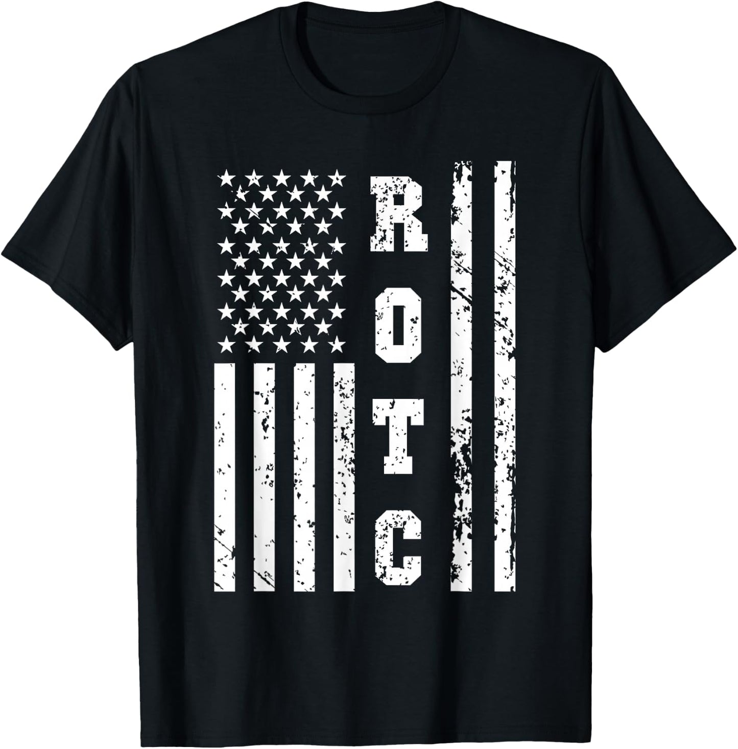 ROTC United States ROT Corps w US Flag T-Shirt - T-Shirt | Black
