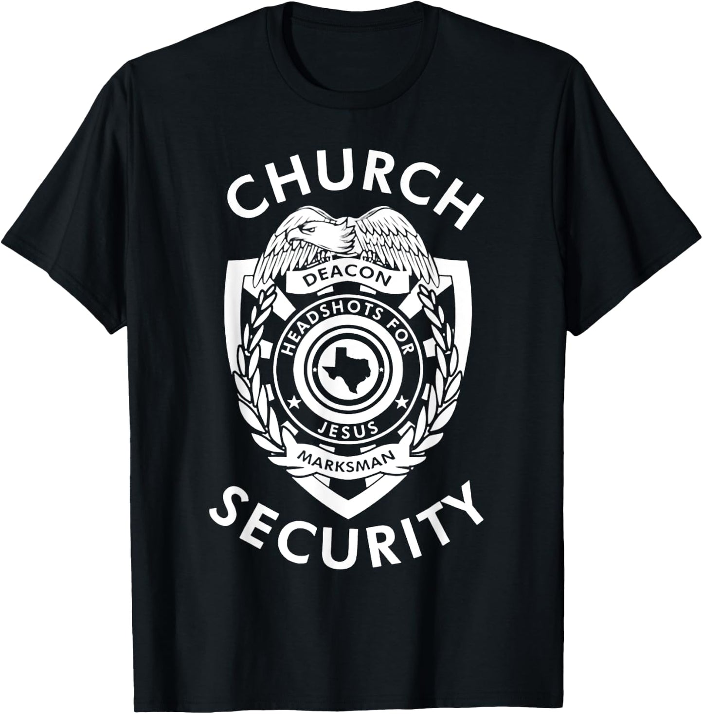 Church Security Deacon Headshots For Jesus T-Shirt - T-Shirt | Black