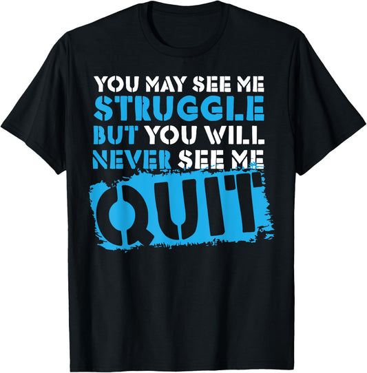 Inspiring Workout Inspiration Motivational Saying Men Women T-Shirt - T-Shirt | Black